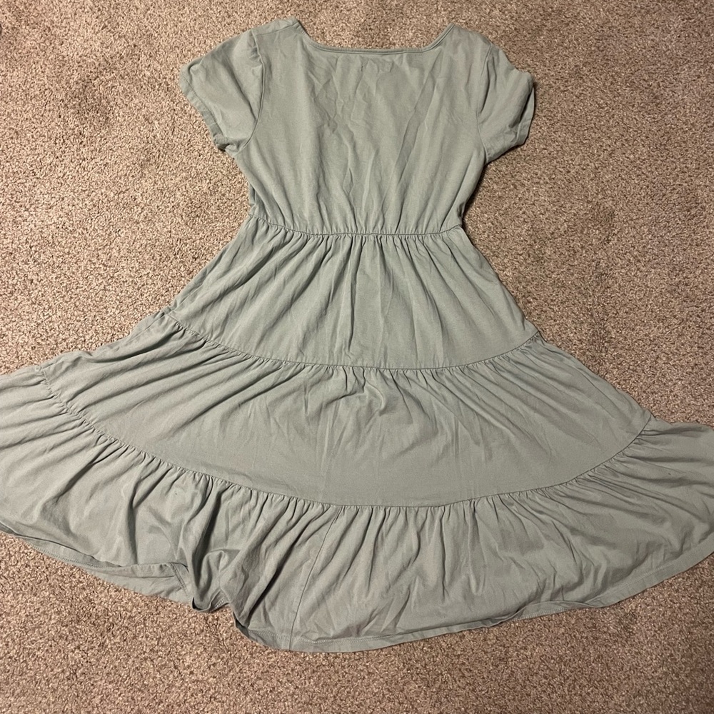 Green Tired Baby Doll Dress Wild Fable - Picture 5 of 10